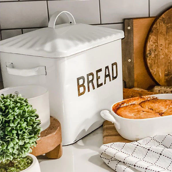 Metal Countertop Bread Bin