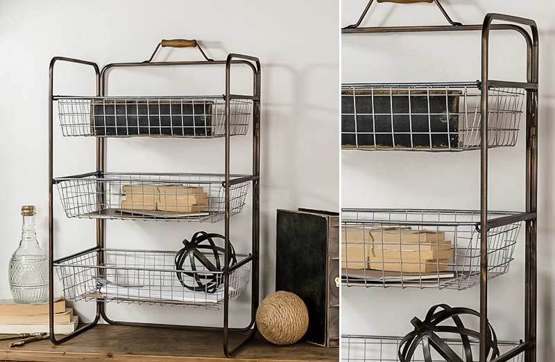 Oversized 3-Bin Desktop Organizer