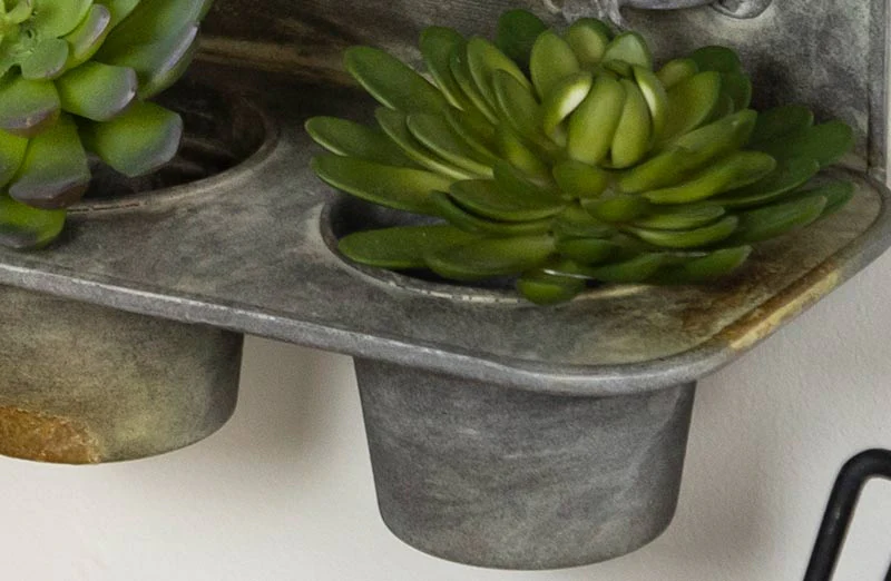 Antiqued Finish Wall Planter