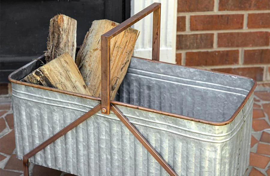 HUGE Galvanized Rustic Storage Bin