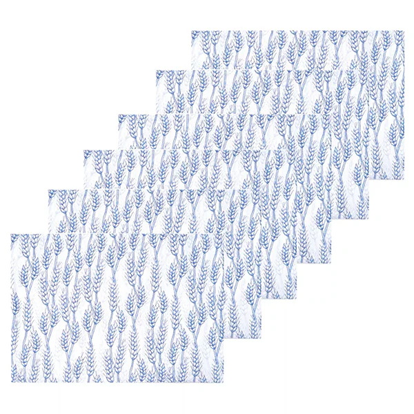 Wheat Placemats, Napkins and Runner Set | Blue Harvest