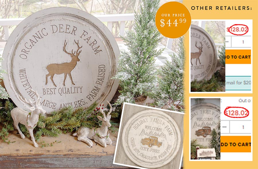 24 Inch Diameter Engraved Wood Farm Sign, Pick Your Style