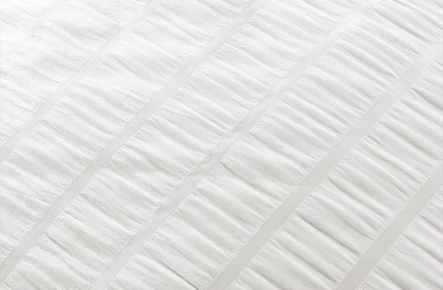 Farmhouse Seersucker Bedding, Pick Your Color