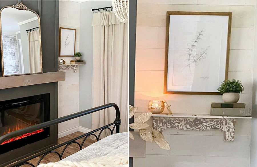 Chippy European Carved Wall Shelf