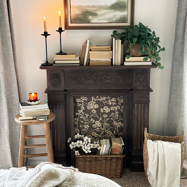 Antique Inspired Fireplace Mantel