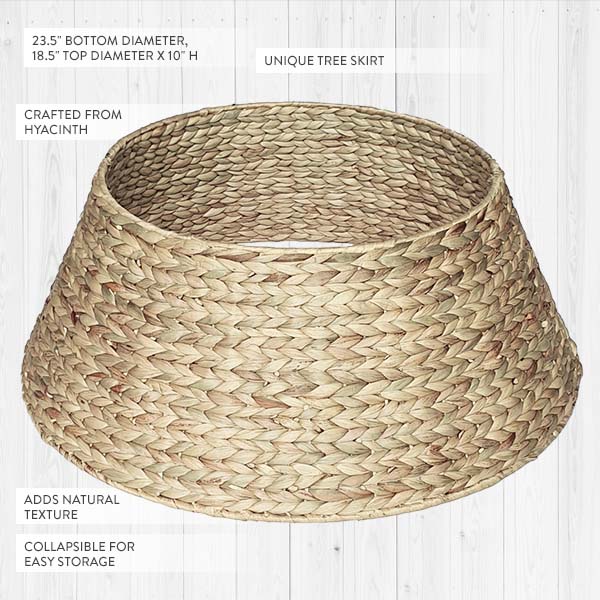 Organic Handwoven Hyacinth Tree Collar