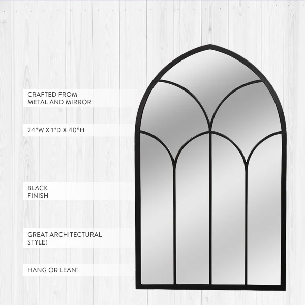 Cathedral Metal Wall Mirror