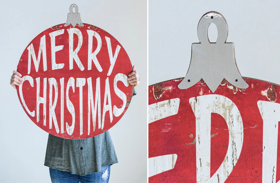 26 Merry Christmas Ornament Sign