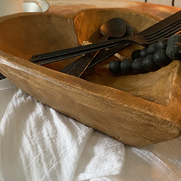 Hand Carved Heart Shaped Bowl
