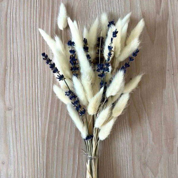 Bunny Tail and Lavender Dried Bouquet