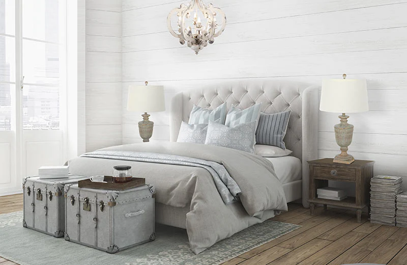 Distressed European Inspired Lamp  Set of 2