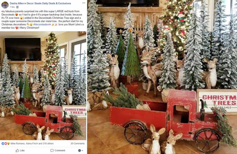 *HUUUGE* Red Antique Truck Planter