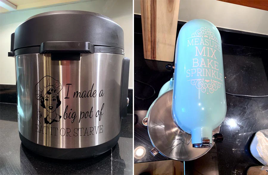 Unique Kitchen Appliance Decals, Set of 3 | Make It Yours