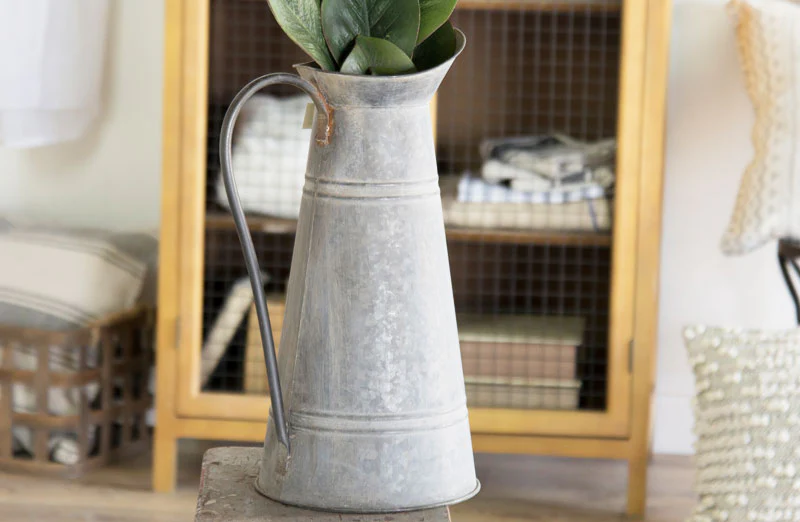 Galvanized Metal Decorative Watering Can