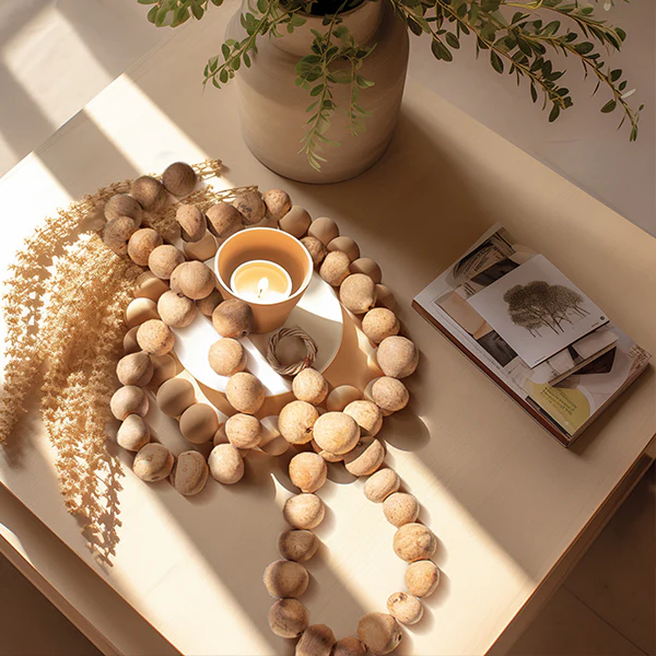 Dried Gourd Ball Garland