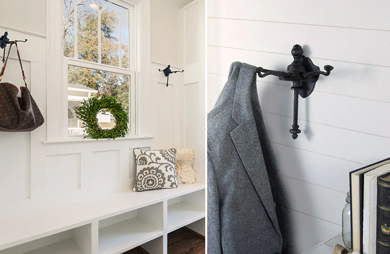 HUGE Cast Iron Triple Wall Hook