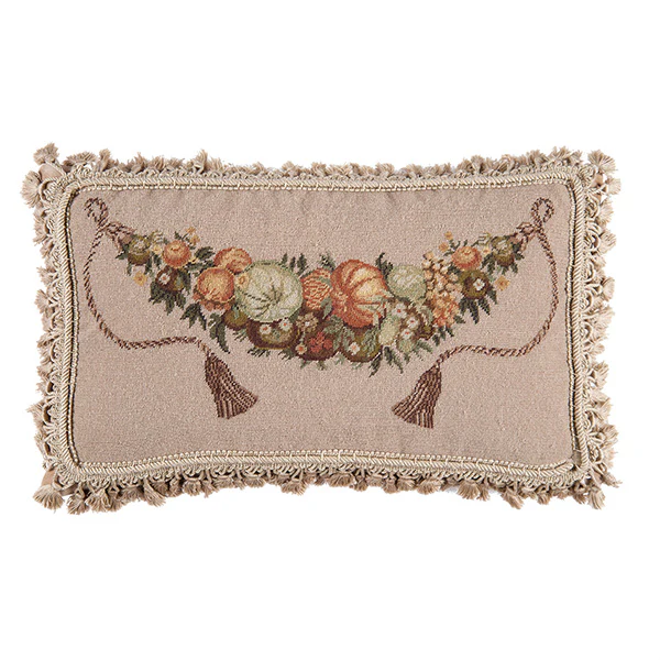 Heirloom Pumpkins and Fruit Pillow | Autumn Glow