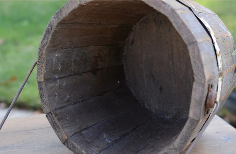 Rustic Wooden Pail