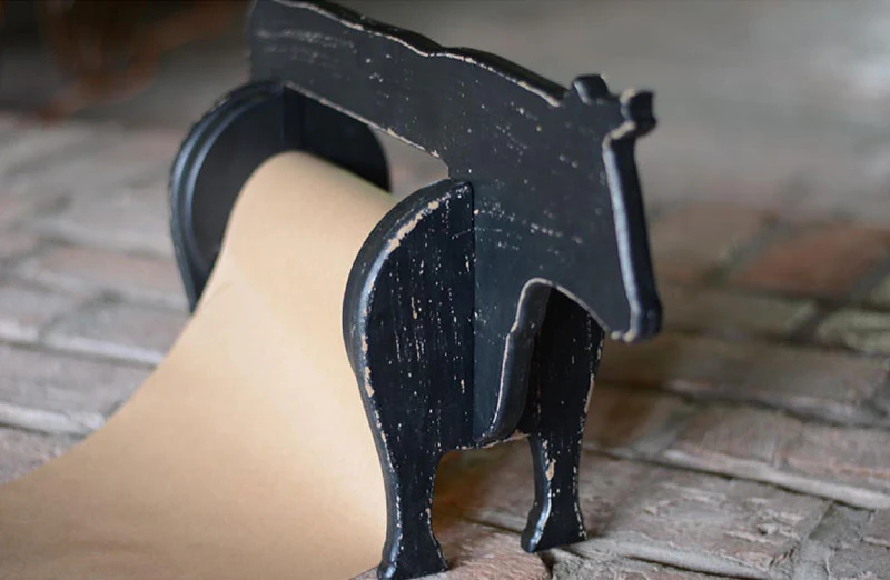 *HUGE* Cow Note Holder With Paper