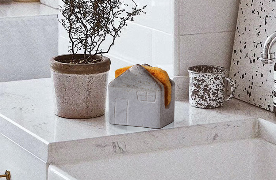 Glazed Handmade Pottery Sponge Holder