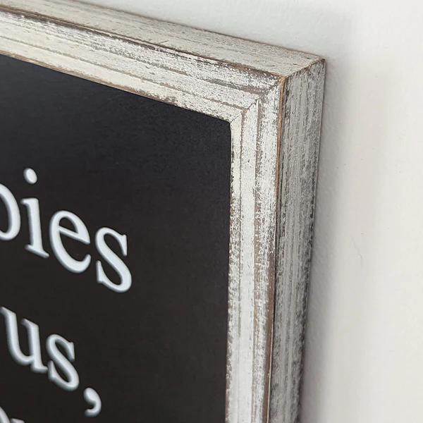 Framed Zombies Sign