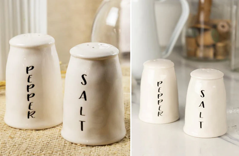 Artisan Inspired Salt & Pepper Shakers