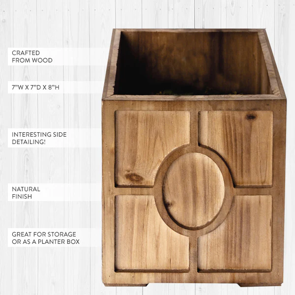 Steal It Box: Spring/Summer 2022 Edition- Natural Wooden Planter Storage Box