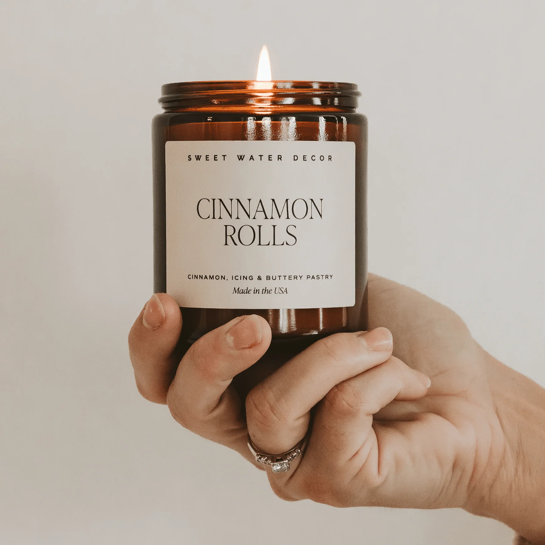 Cinnamon Rolls Soy Candle - Amber Jar - 9 oz