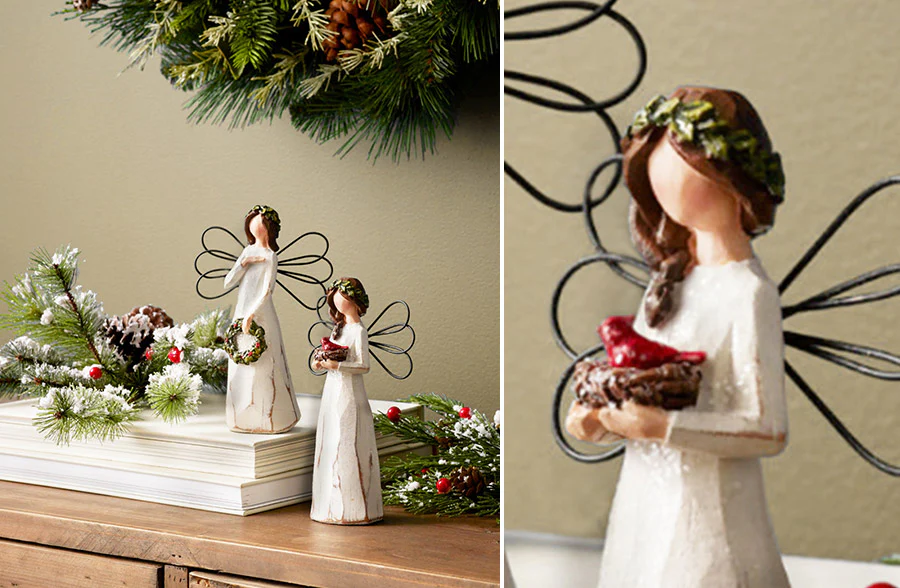 Vintage Christmas Angels, Set of 2