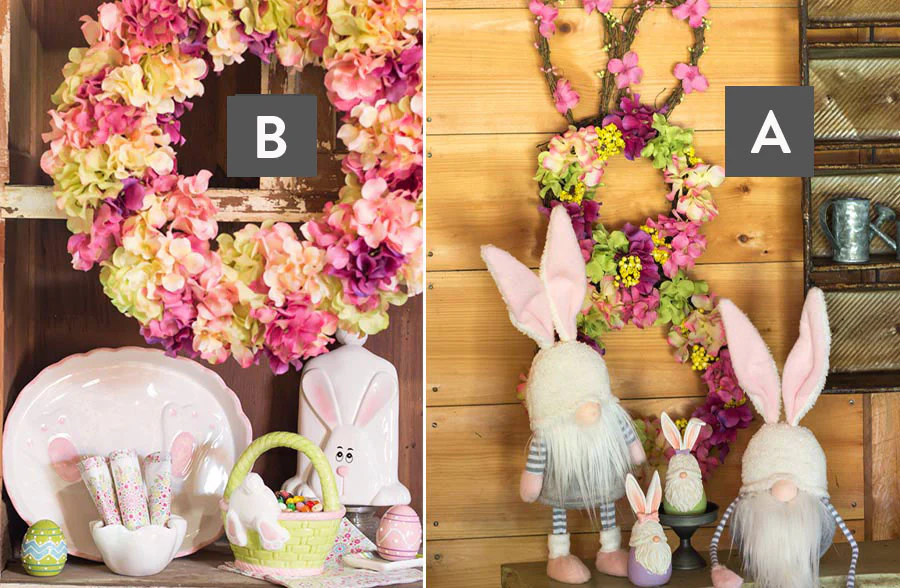 Easter Hydrangea Wreath, Pick Your Style