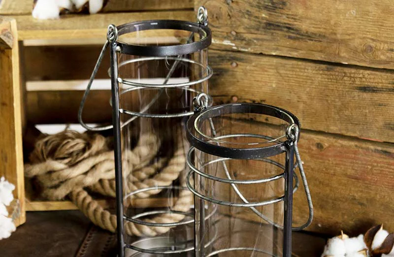 Antique Inspired Lanterns  Set of 2