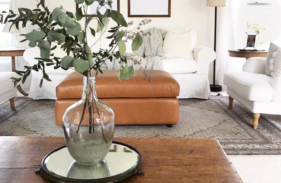 Demijohn Vase with Hammered Paint Detail