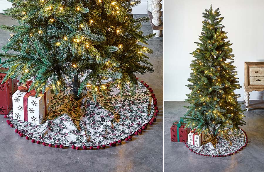 Classic Farmhouse Christmas Tree Skirt, Pick Your Style
