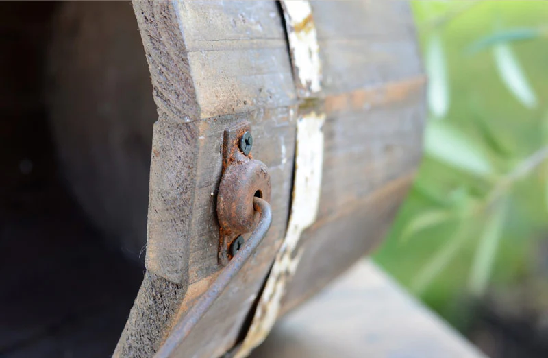 Rustic Wooden Pail