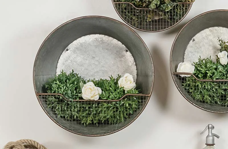 Metal Wall Planters Set of 3