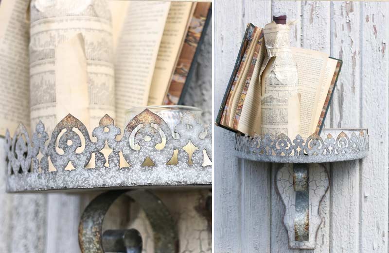 Scalloped Wall Shelves Set of 2