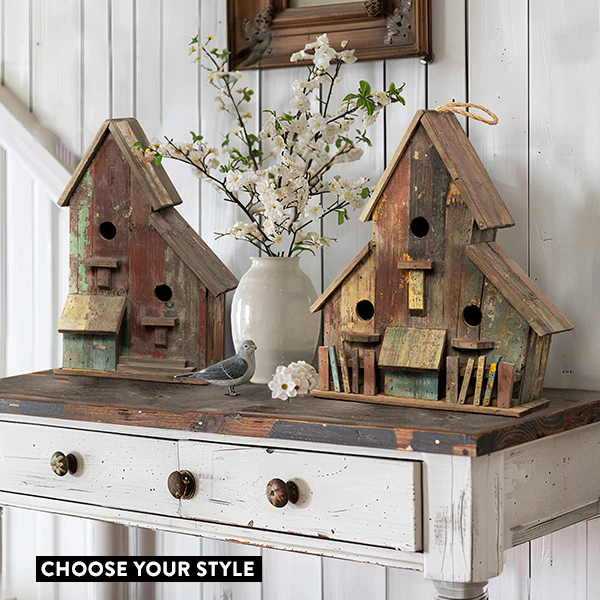 Time Worn Rustic Bird House, Choose Your Style