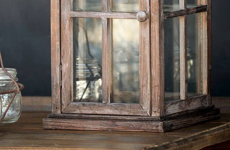 HUGE Antique Candle Lantern