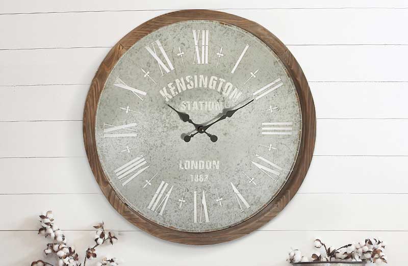 *HUUUGE* Rustic Kensington Station Clock