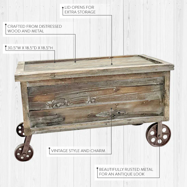 Wooden Warehouse Crate Coffee Table