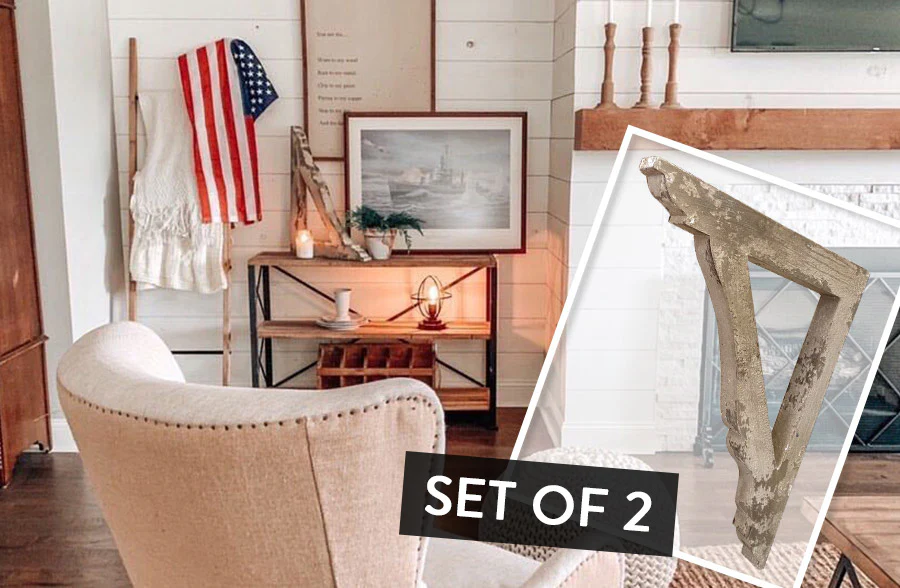 Old Carriage House Corbel, Set of 2