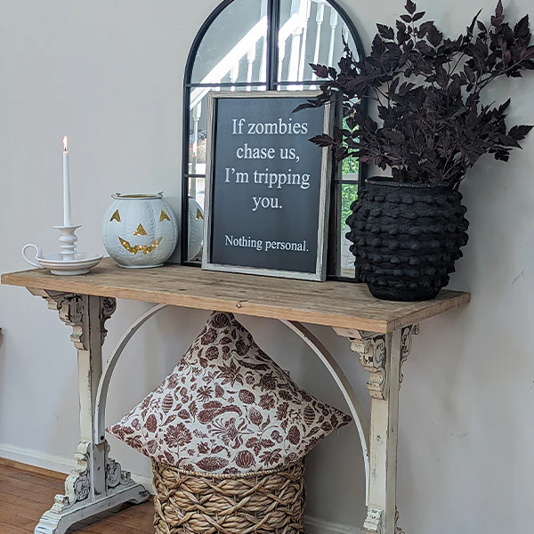 Framed Zombies Sign