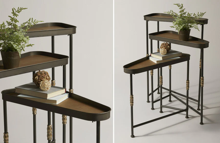 Oblong Nesting Side Tables, Set of 3