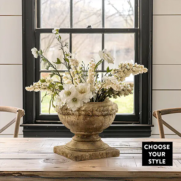 Ancient Greece Inspired Planter Urns, Choose Your Style