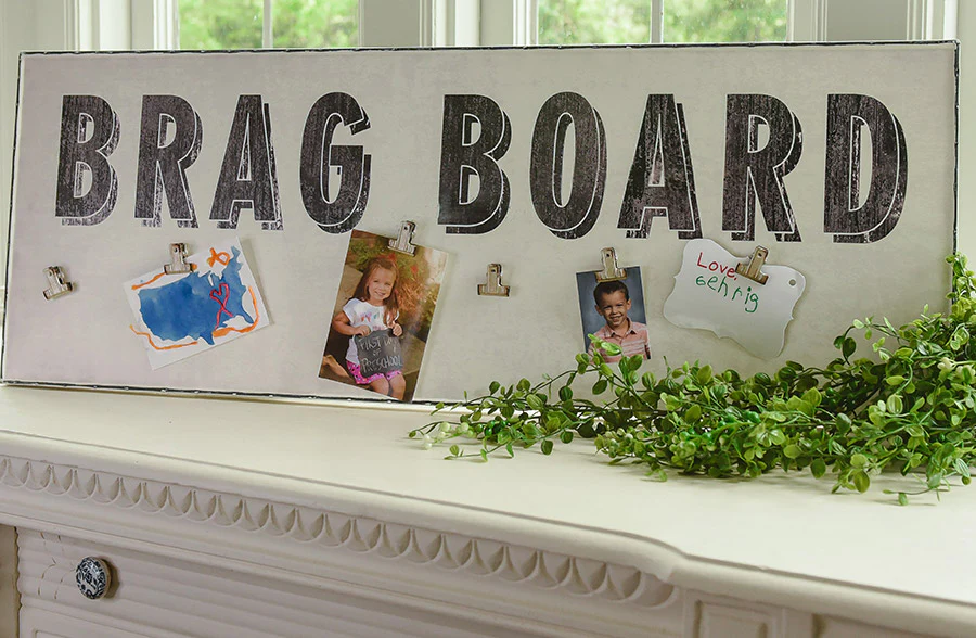 Vintage-Inspired Magnetic Brag Board