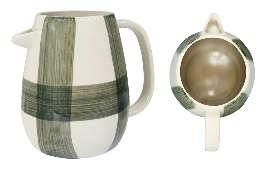 Hand Painted Buffalo Check Stoneware, Pick Your Style