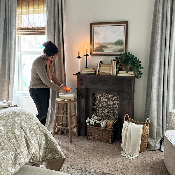 Antique Inspired Fireplace Mantel