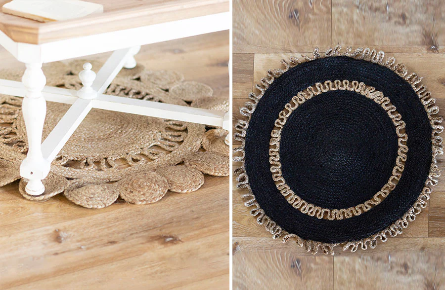 Round Hand-Braided Area Rug, Pick Your Style