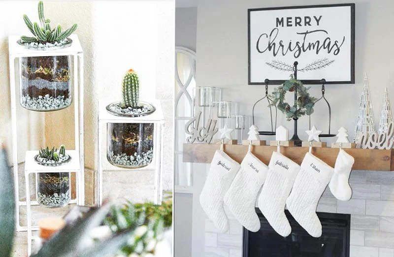 Distressed Metal Floor Candle Holders  Set of 3