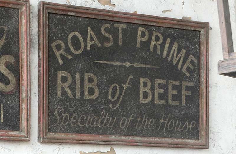 Vintage Inspired Specialty Beef Sign